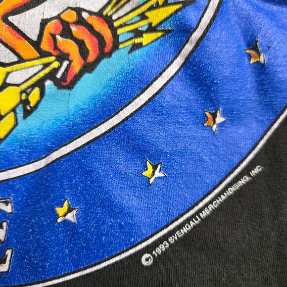 1993 Aerosmith Vintage Aero Force One Tour Shirt XL Original Single Stitch - Picture 3 of 10